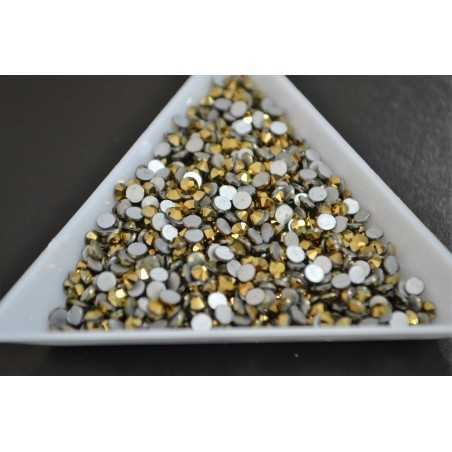 Стеклянные стразы Gold