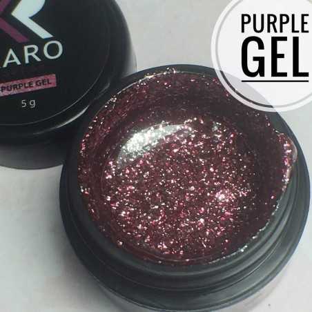 Гель-блестки Purple Gel KARO