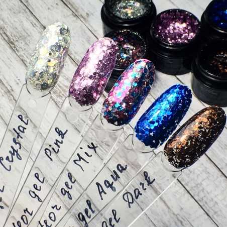 Гель-блестки Meteor gel Pink