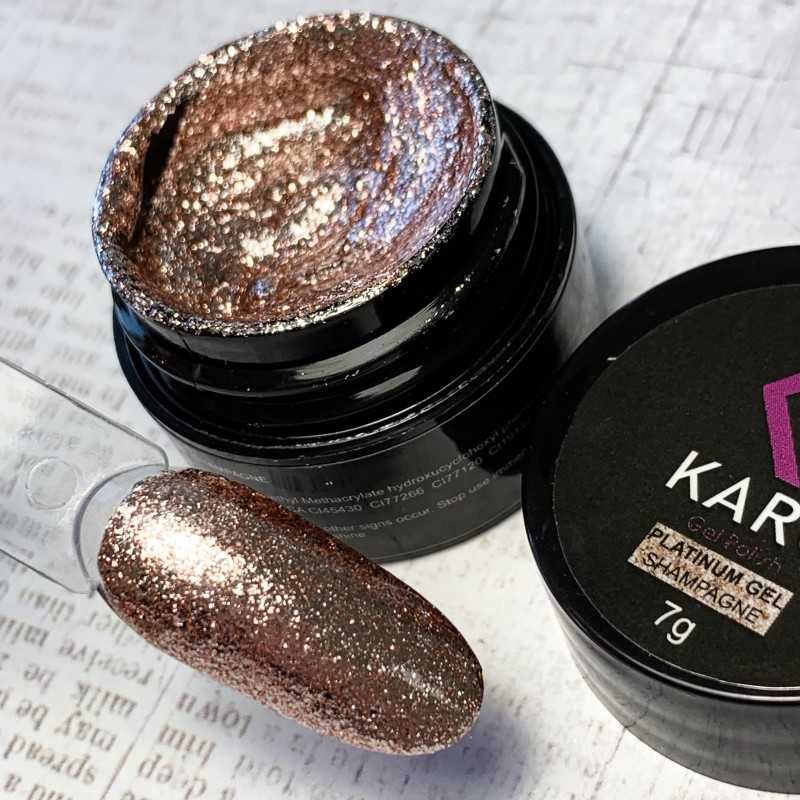Гель-блестки Platinum gel Champagne Гель-блестки Platinum gel Champagne