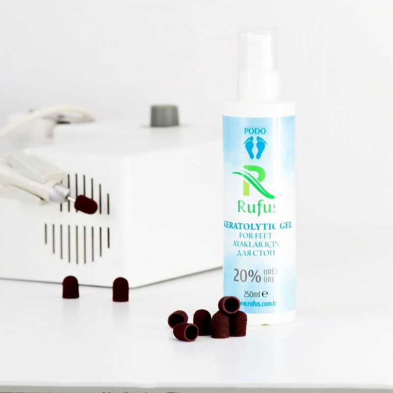 Кератолик Гель Rufus для аппаратного педикюра и маникюра 20% мочевины