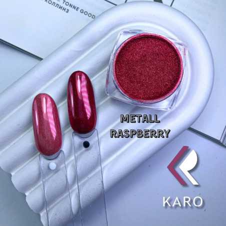 Зеркальная втирка металлик красно-малиновый Metall Raspberry Karo