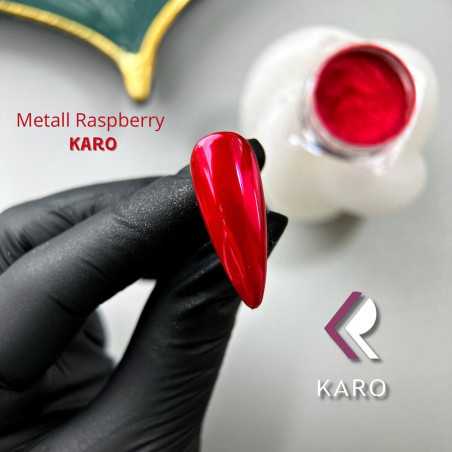 Зеркальная втирка металлик красно-малиновый Metall Raspberry Karo