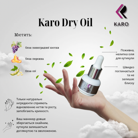 Сухое масло для кутикулы KARO Rich dry oil