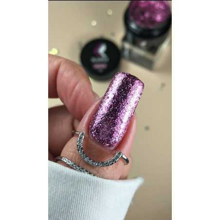 Гель-блестки Platinum gel Dark Rose