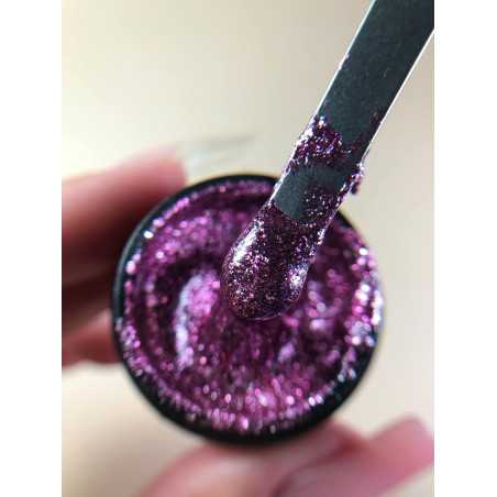 Гель-блестки Platinum gel Dark Rose
