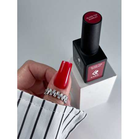 Топ без липкого слоя KARO Glass top Skarlet