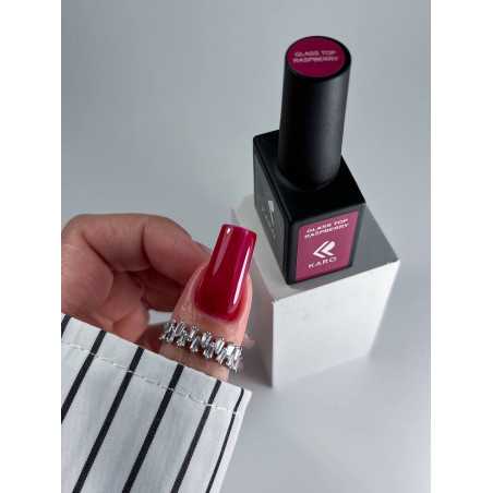 Топ без липкого слоя KARO Glass top Raspberry